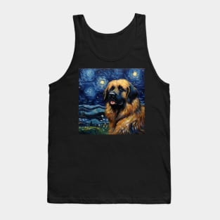 Leonberger painted in Van Gogh style Tank Top